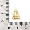 Brass Micro Pave Cubic Zirconia Charms KK-B152-07B-G-3