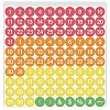 5 Sheets PVC Paper Stickers STIC-WH20031-004-1