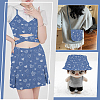 Cotton Denim Fabric DIY-WH0504-872A-5