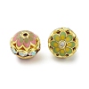 Brass Enamel Beads KK-Q080-01B-2