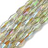 Transparent Electroplate Glass Beads X1-GLAA-K064-05A-HR02-1