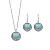 Bohemia Alloy & Acrylic Pendant Necklaces & Dangle Earrings Sets WGE09E2-02-2