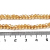Electroplate Transparent Glass Beads Strands LS-EGLA-A035-T3mm-A17-4