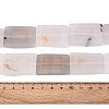 Dyed Natural white Agate Beads Strands G-T144-25B-01-5