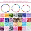 1960Pcs 28 Colors Spray Painted ABS Plastic Imitation Pearl & Transparent Acrylic Beads OACR-YW0001-90-3