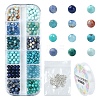 DIY Round Natural Gemstone Beads Bracelets Making Kits DIY-YW0011-83-1