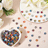 216Pcs 18 Colors Electroplate Glass Beads RABO-PA0001-01-3