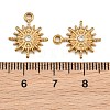 304 Stainless Steel Rhinestone Pendants RB-CBA9349-01G-3