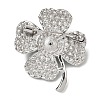Acrylic Pearl & Rhinestone Brooches JEWB-L026-03P-3