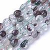 Natural Green Lodolite Quartz/Garden Quartz Beads Strands X-G-P433-08-3