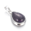 Natural Agate Pendants G-L512-C27-2