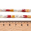 Electroplate Glass Beads Strands EGLA-D300-05-06-4