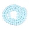 Opaque Solid Color Glass Beads Strands LS-EGLA-A034-P2mm-D06-2