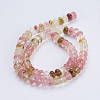 Tigerskin Glass Beads Strands G-P354-17-8x5mm-2