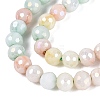 Anti-Tarnish Electroplate Glass Beads Strands EGLA-N027-02A-02-3