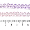 Transparent Painted Glass Beads Strands X-DGLA-A034-T6mm-A05-4