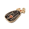 Thanksgiving Day Golden Tone Alloy Enamel Pendants ENAM-M002-01O-G-2