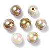 UV Plating Rainbow Iridescent Acrylic Beads OACR-F004-04B-2