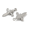 304 Stainless Steel Pendants STAS-D127-07P-2