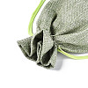 Rectangle Polyester Imitation Burlap Packing Pouches ABAG-N009-01A-03-2