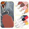 8 Bags 8 Colors Cowhide Purse Suspension Clasps Bag Strap Connector Fabric PURS-CL0001-04A-5