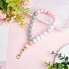 1Pc Silicone & Wood Pendant Decorations HJEW-BM0001-61A-4