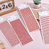 4 Sheets 4 Styles Acrylic Self Adhesive Stickers DIY-GF0014-71C-4