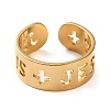 Golden 304 Stainless Steel Open Cuff Rings RJEW-P091-01G-G-2