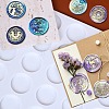 DIY Flat Round Wax Seal Stamp Silicone Mats AJEW-A038-02-1