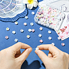 100Pcs Flower Luminous Resin Cabochons MRMJ-CJ0001-36-4