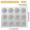 34 Sheets Custom Silver Foil Embossed PET Picture Sticker DIY-WH0528-021-2