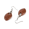 Natural & Synthetic Mixed Stone Dangle Earrings EJEW-F343-B-4