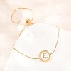 Adjustable 304 Stainless Steel Snake Chain Bracelets BJEW-D460-04G-1