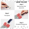 Olycraft 2 Sets 2 Colors Polyester Strap Gloves Mitten Clips AJEW-OC0003-82-3