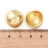 Half Round Brass Stud Earrings EJEW-D346-07G-5