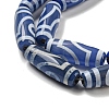 Blue Tibetan Style dZi Beads Strands TDZI-NH0001-B05-01-4