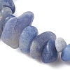 Dyed & Heated Natural Blue Aventurine Chip Beaded Stretch Bracelets for Men Women BJEW-JB12089-01-3