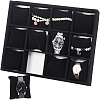 Velours Wooden Bracelet/Bangle/Watch Displays BDIS-WH0003-01-8