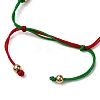 Christmas Theme Alloy Enamel & Imitation Austrian Crystal Charm Bracelets BJEW-JB10903-5