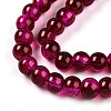 Crackle Glass Beads Strands X-CCG-Q002-6mm-08-3
