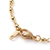Brass Link Chain Bracelet & Necklace & Anklets Jewelry Sets SJEW-JS01167-12