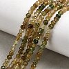 Natural Green Tourmaline Beads Strands G-G294-C01-4x3mm-1