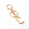 Alloy Rhinestone Keychain KEYC-WH0021-05J-2