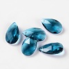 Faceted Teardrop Glass Pendants GLAA-O008-B16-1