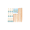  6Pcs Bamboo Circular Knitting Needles DIY-NB0010-87-7