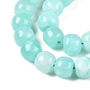Dyed Natural White Jade Beads Strands G-T138-S09-3