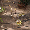 Alloy Enamel Stud Earrings & Pendant Necklaces Sets for Women FS-WGD92AE-02-1