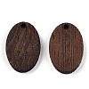 Natural Wenge Wood Pendants WOOD-T023-85A-01-2
