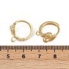 Brass Hoop Earring Findings KK-P310-32G-3
