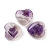 Heart Natural Amethyst Worry Stone G-C134-06A-26-1